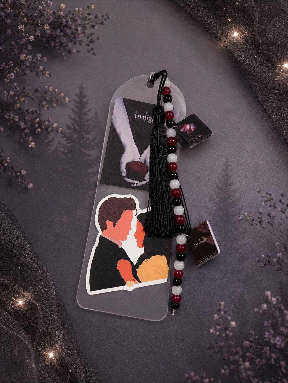Vampire movie fandom vibes handcrafted bookmark
